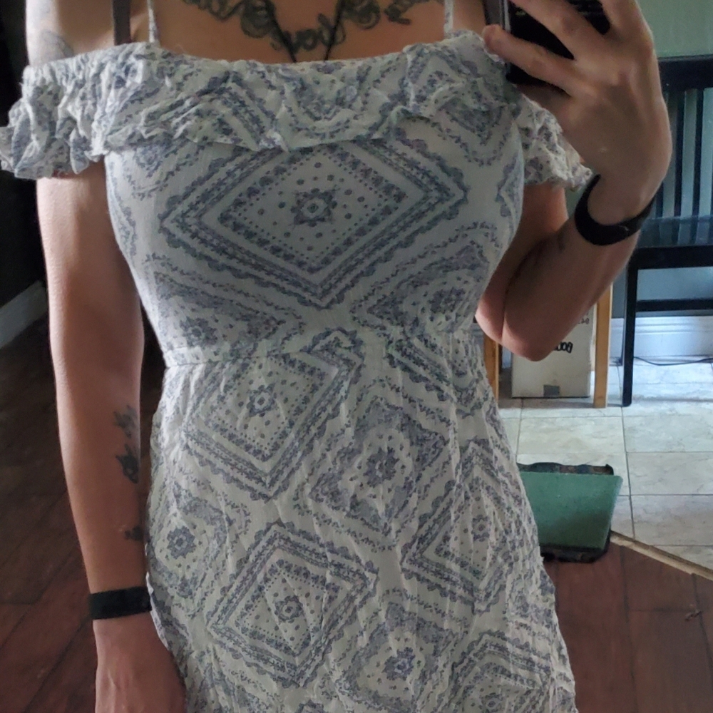 Casual Off Shoulder Bohemian Dress